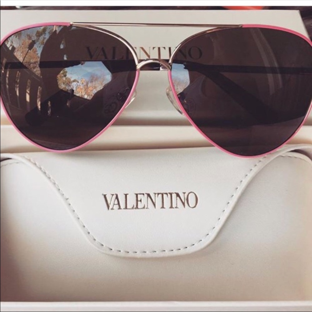 Valentino Rockstud Aviator Sunglasses